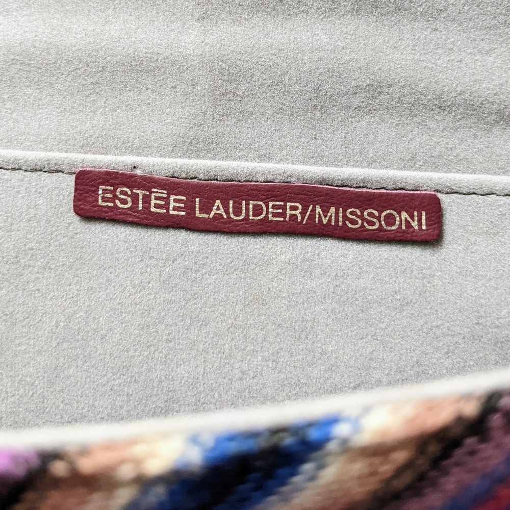Estée Lauder x Missoni Signature Chevron Print Multicolor Clutch Bag - Picture 7 of 15